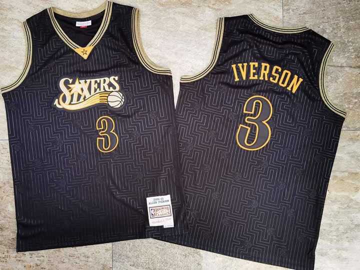 76ers 3 Allen Iverson Black 2000-01 Hardwood Classics Jersey Mixiu,We sell and wholesale 76ers 3 Allen Iverson Black 2000-01 Hardwood Classics Jersey Mixiu on line form chian!